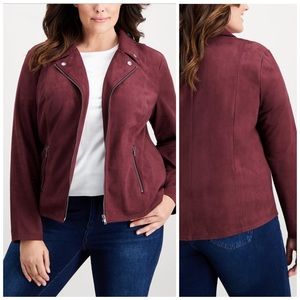 Deals for Plus Size Suede Jacket 